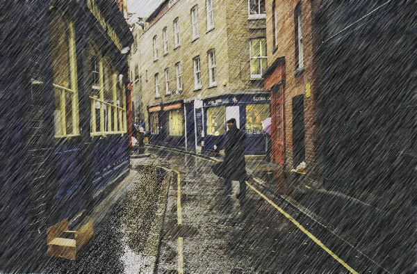 A rainy street