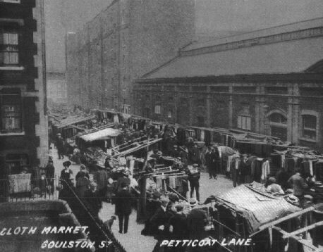 Goulston Street market stalls