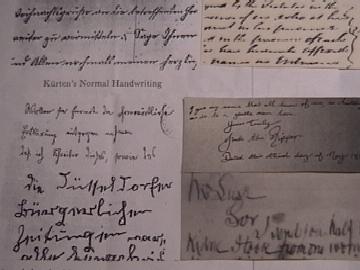 Kurten's handwriting