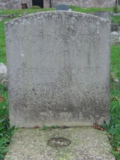 Sickert's grave