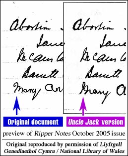 comparison of original with version in Uncle Jack