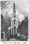 Christ Church, Spitalfields, in the early nineteenth century